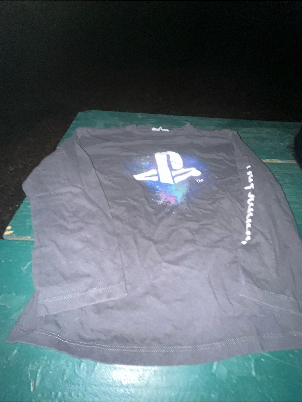 Sony Black Long Sleeve PlayStation Logo Shirt